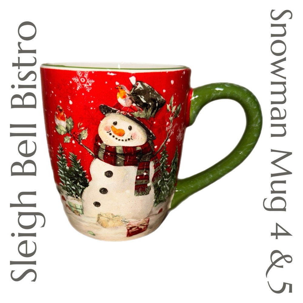 Sleigh‎ Bell Bistro - Snowman Mug A - Ceramic Coffee Mug